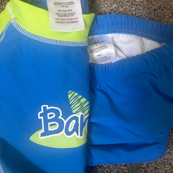 CARTERS Boys toddler Swim Summer rashguard and shorts set Lot 2T GUC - Picture 7 of 7